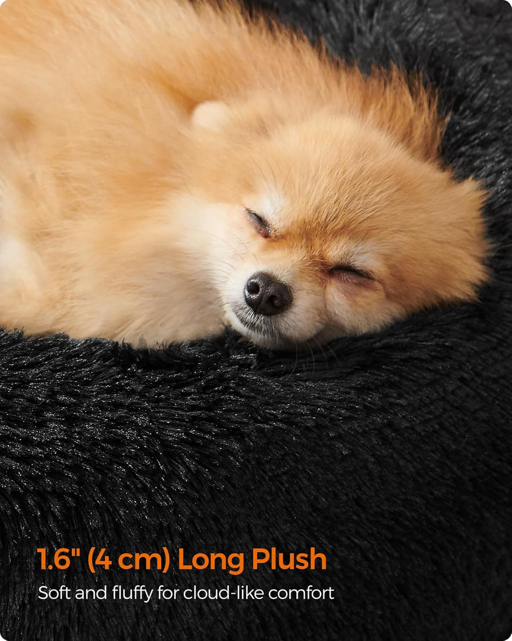Feandrea Dog Bed, Donut Cat Bed, Fluffy Calming | ObaPet