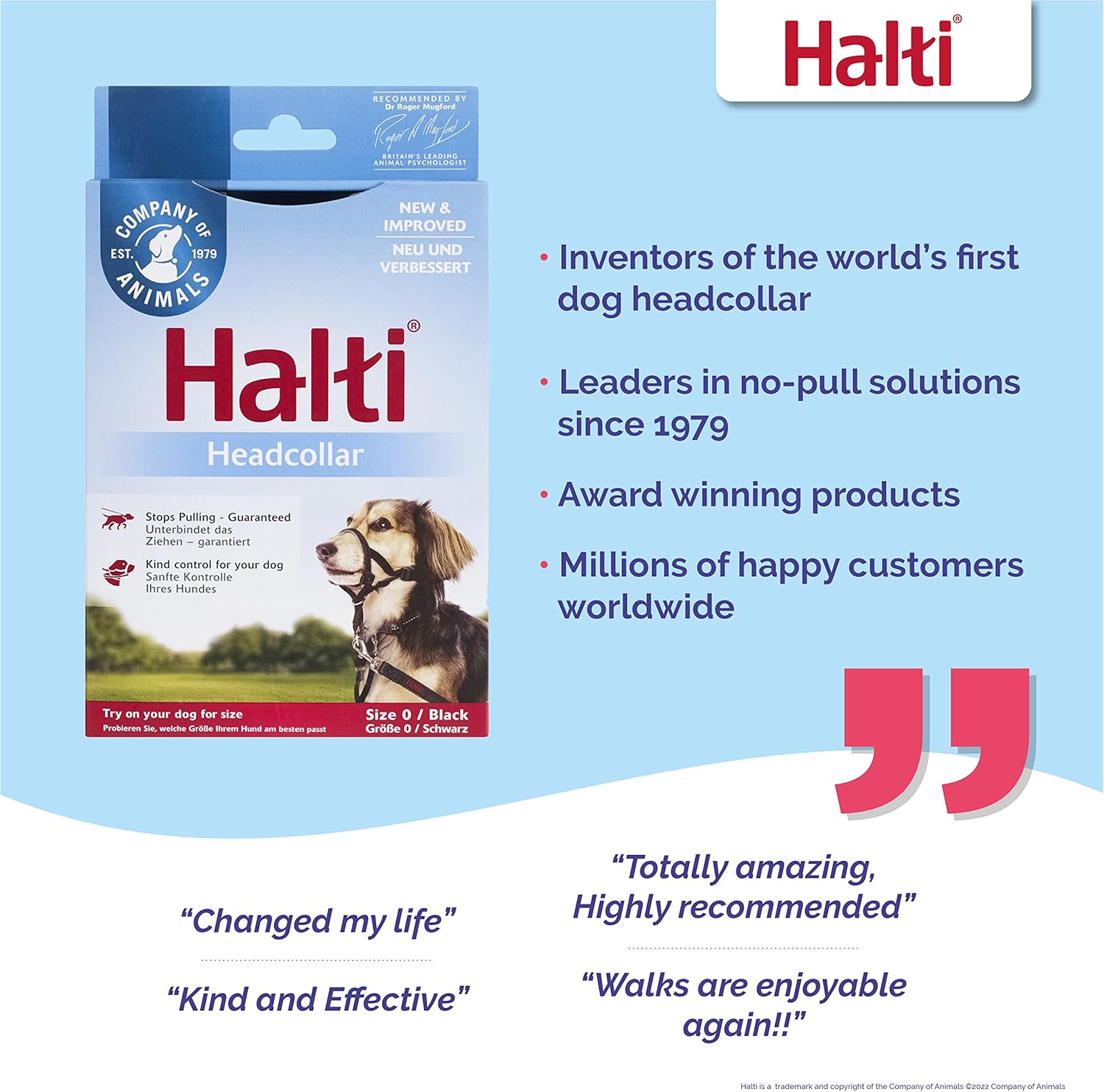 HALTI Headcollar, UK Bestselling Harness to Stop | ObaPet