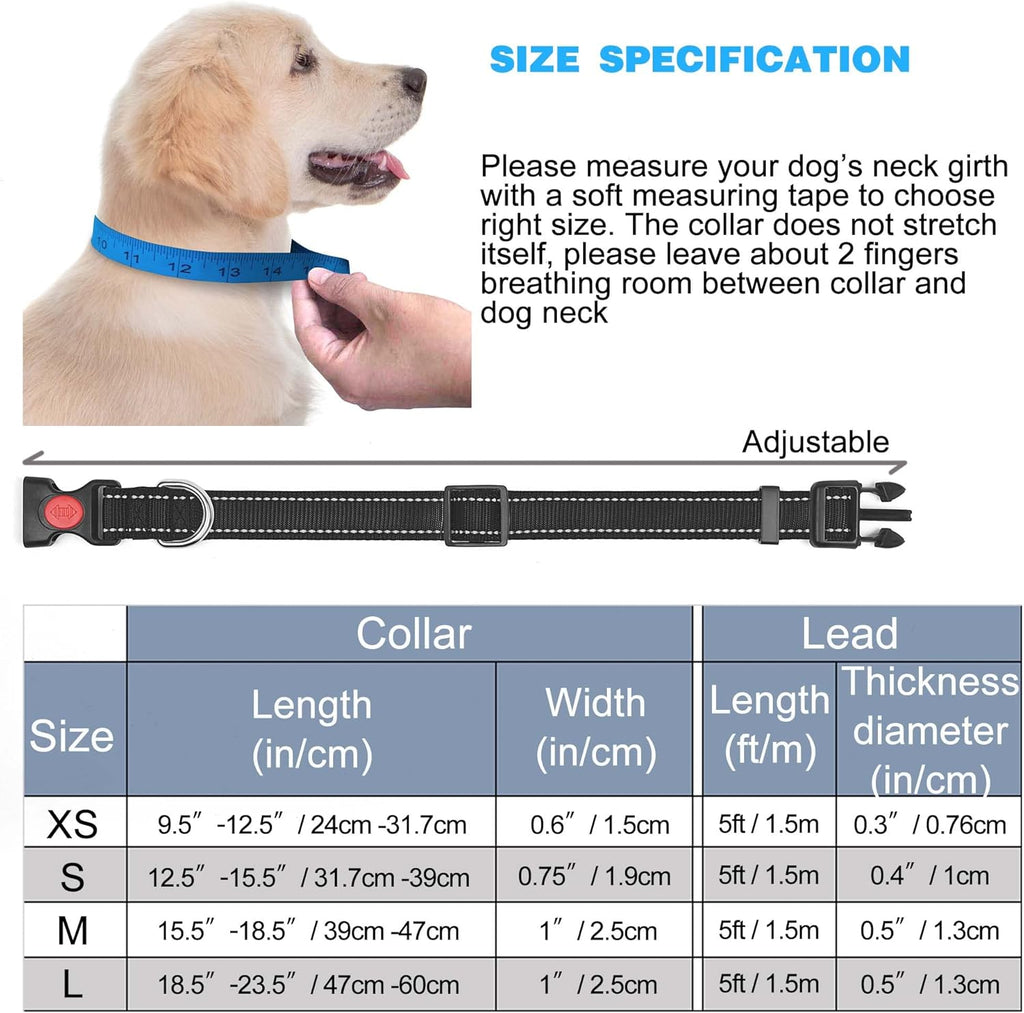 haapaw Reflective Dog Collar Padded with Soft | ObaPet