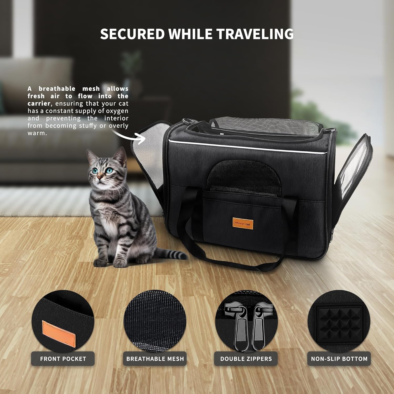 SOKANA Foldable Cat Carrier - Large Pet Carrier | ObaPet
