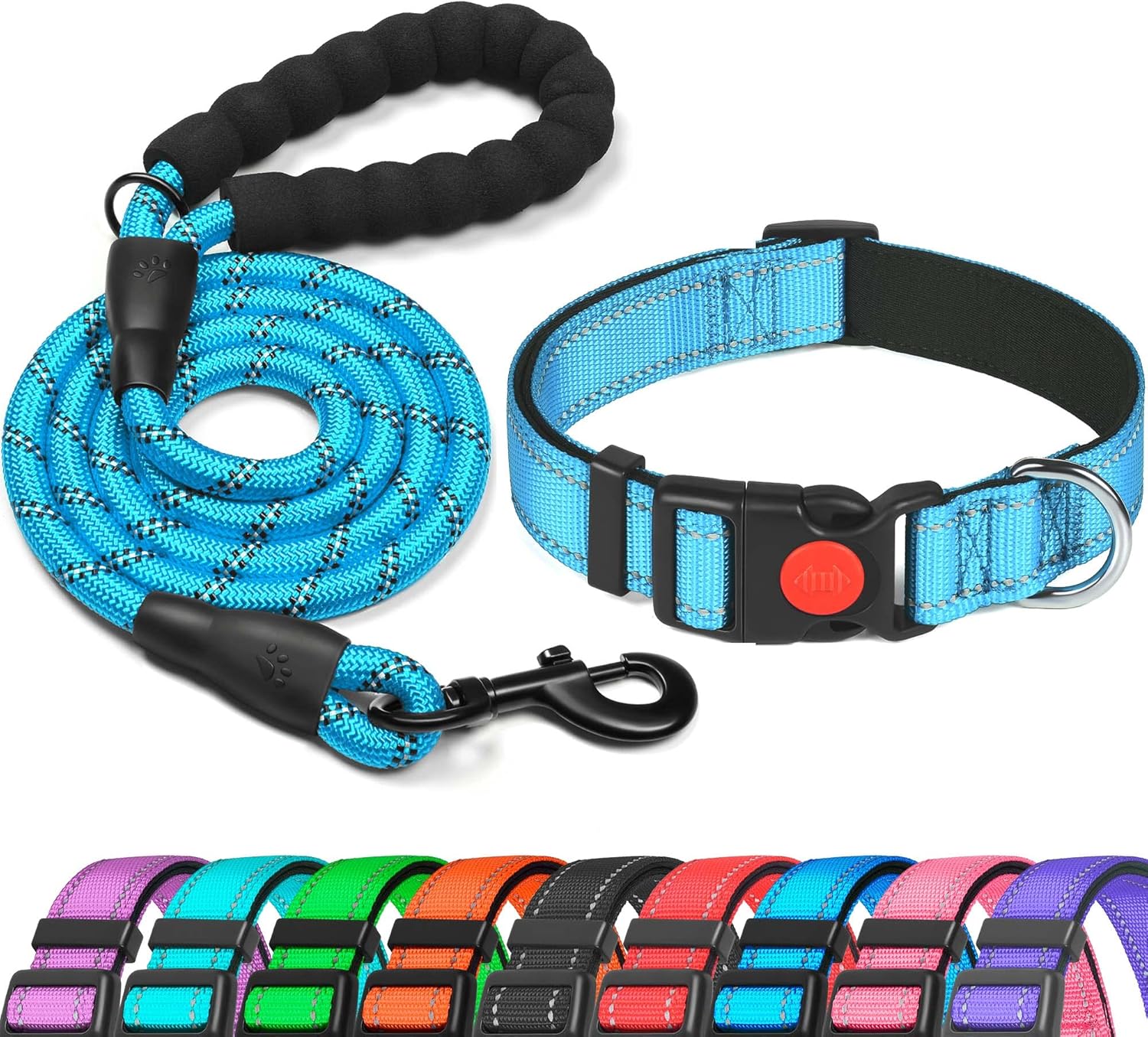 haapaw Reflective Dog Collar Padded with Soft | ObaPet