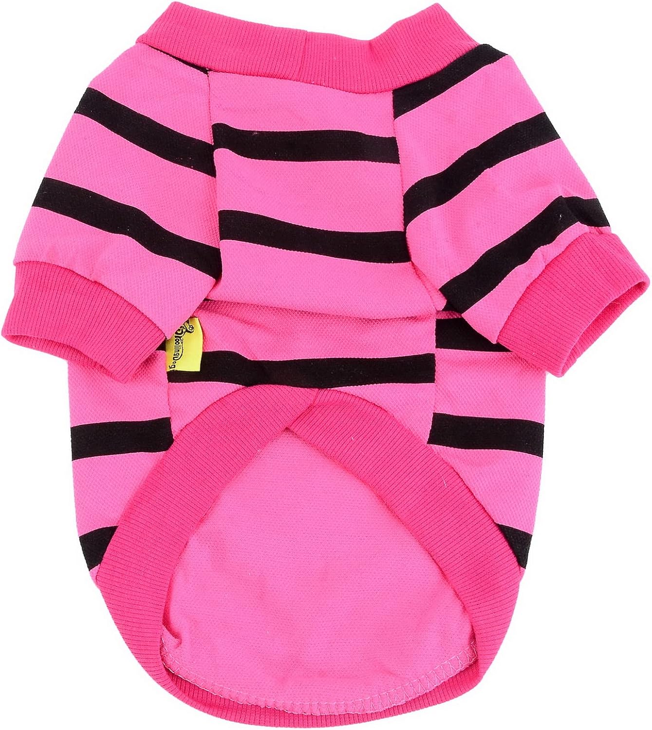 Zunea Dog Shirts for Small Dogs Summer Basic T-Shirt Striped Puppy Clothes Sequins Love Heart Sweatshirt Soft Cotton Short Sleeve Tee Shirt Pet Girl Boy Clothing Pullover Chihuahua Apparel Gray S