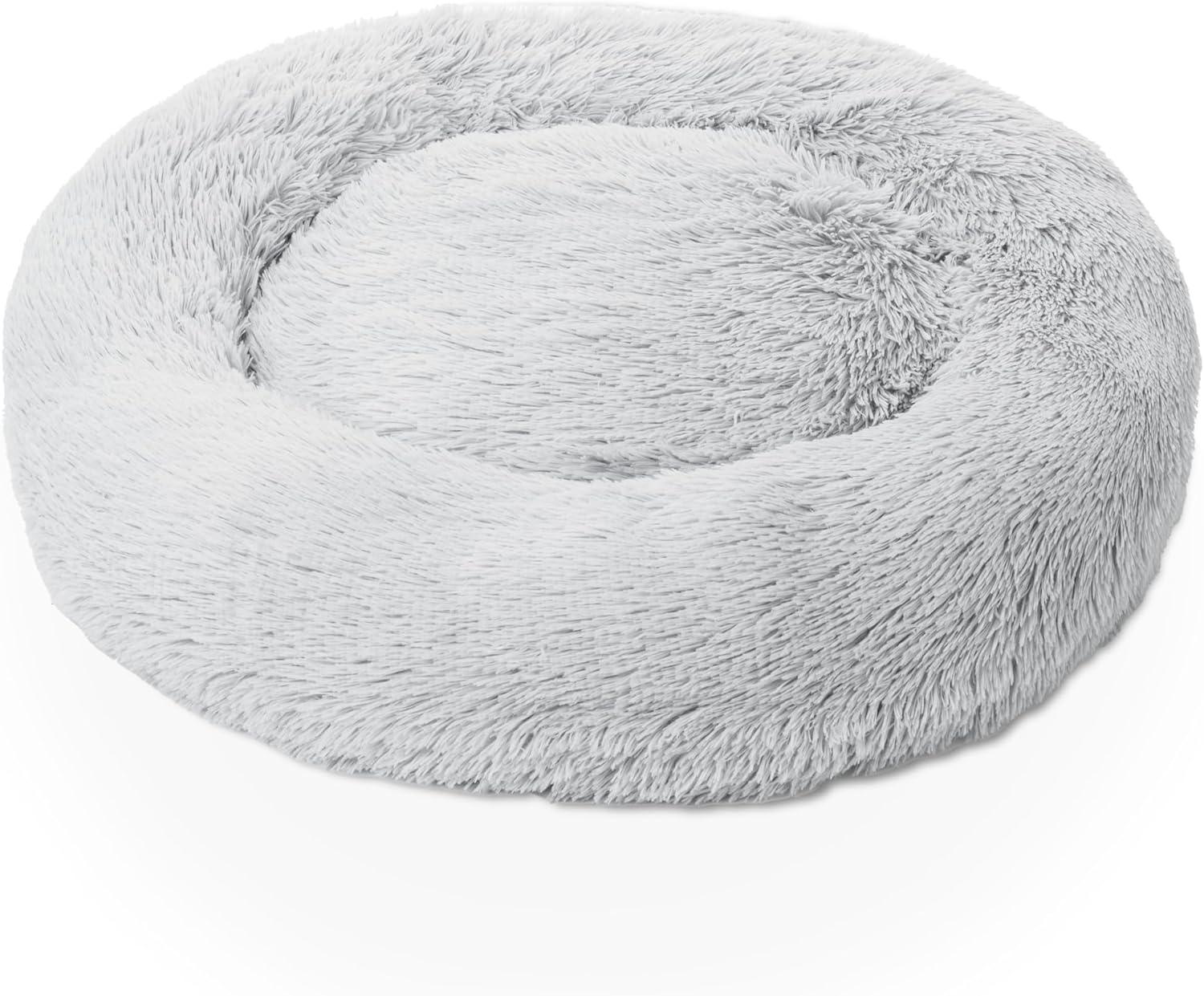 Woof & Whiskers Donut Beds For Dogs Grey Dog Bed | ObaPet