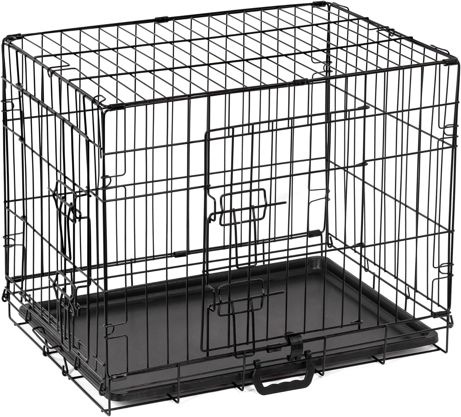 Dog Crate Dog Puppy Pet Cage, Dog Crate with Removal Tray,Folding Metal Pet Dog Training Cage Crate for Dogs