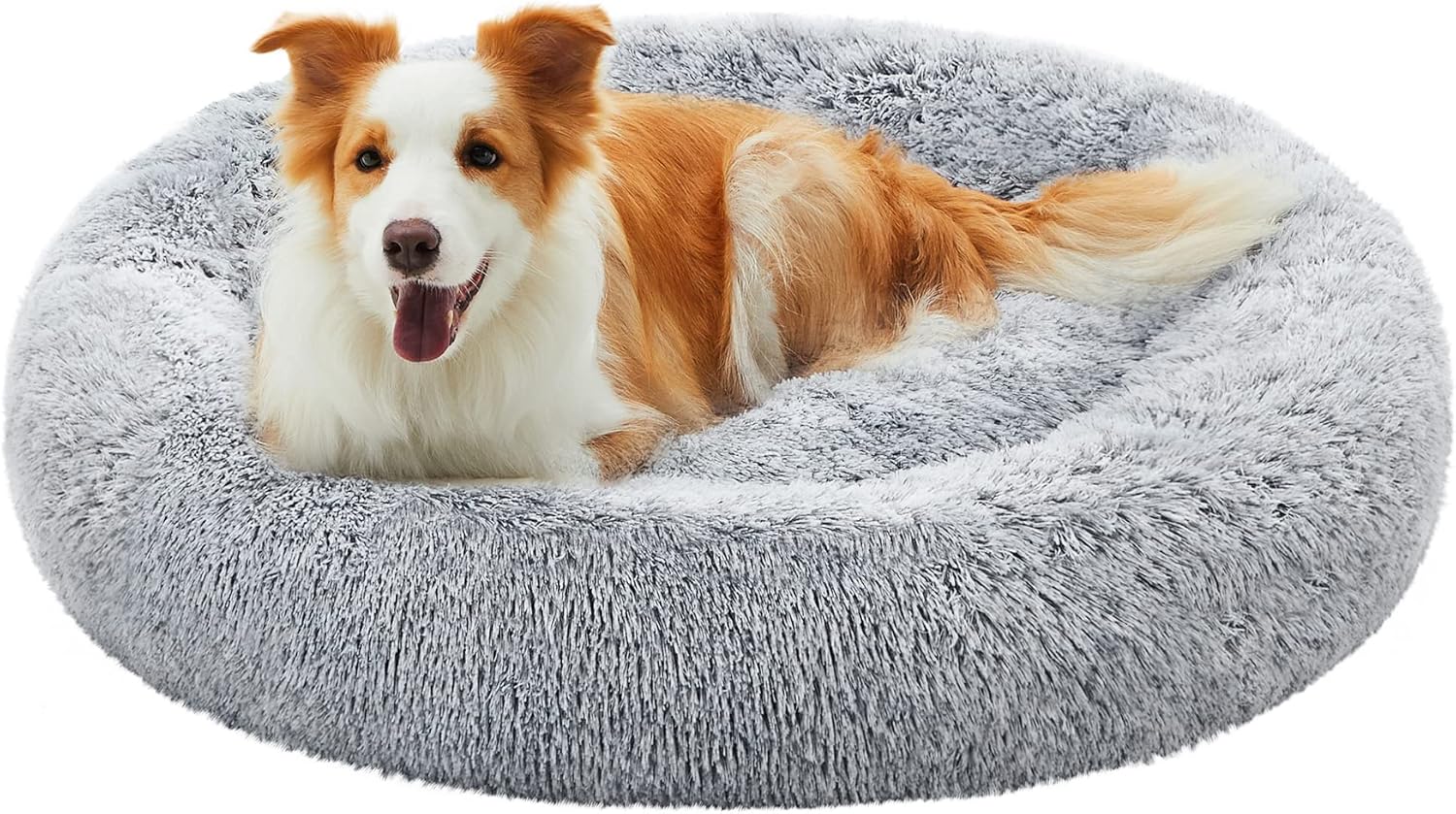 Feandrea Dog Bed, Donut Cat Bed, Fluffy Calming | ObaPet