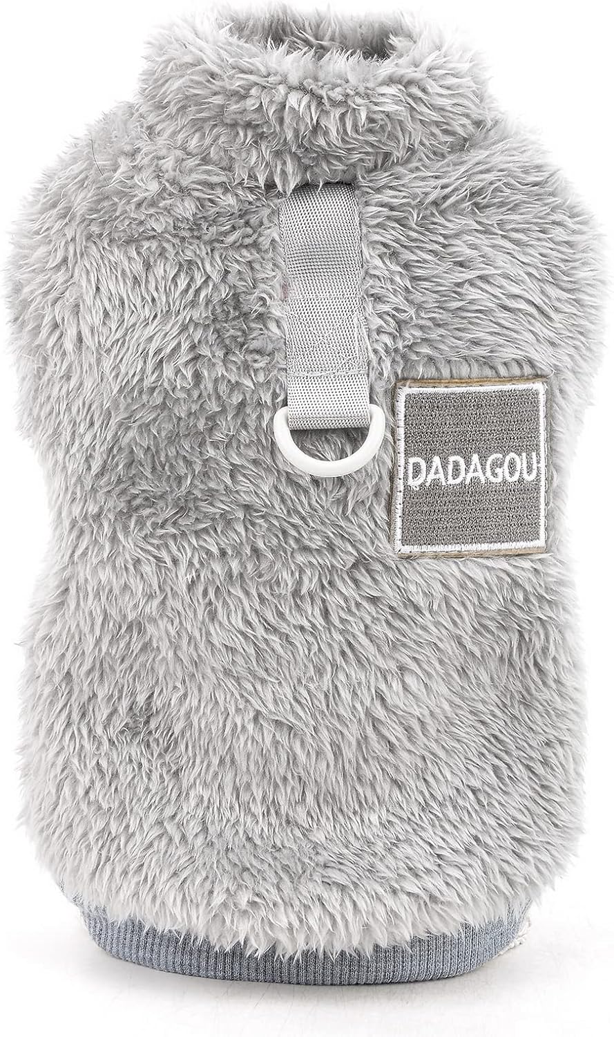 SMALLLEE_LUCKY_STORE Pet Sherpa Fleece Jumper Vest Sweaters Turtleneck Pullover with D-ring Soft Sweatshirt for Small Dogs Cat Puppy Boy Girl Yorkie Chihuahua Warm Fall Winter Clothes,Pink,S