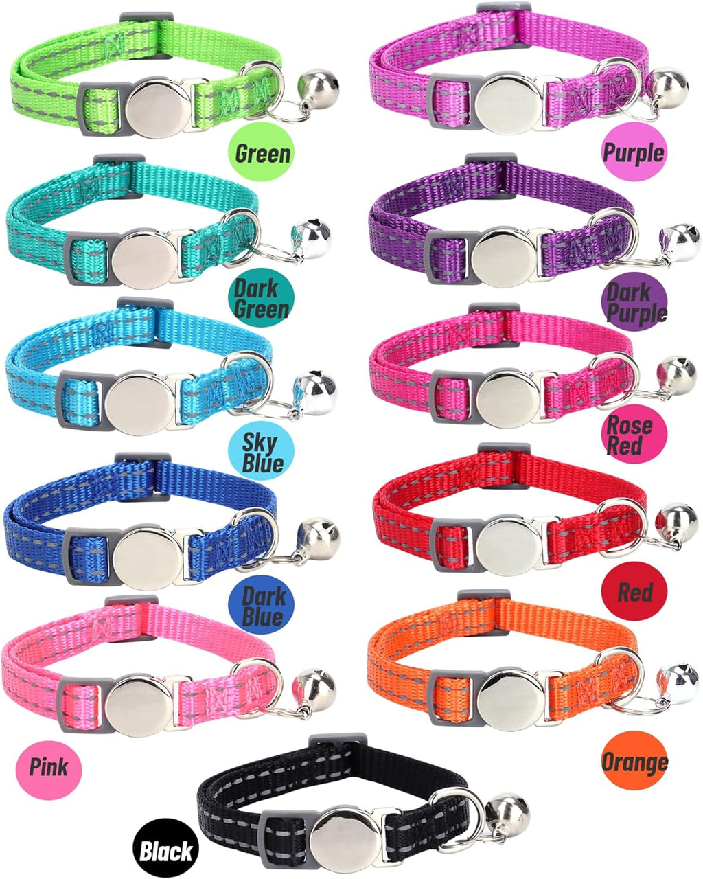 SEOUGEE Cat Collar Quick Release with | ObaPet
