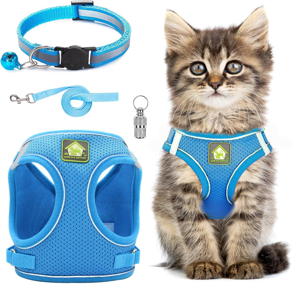 Cat Harness and Lead Set,Adjustable Reflective | ObaPet