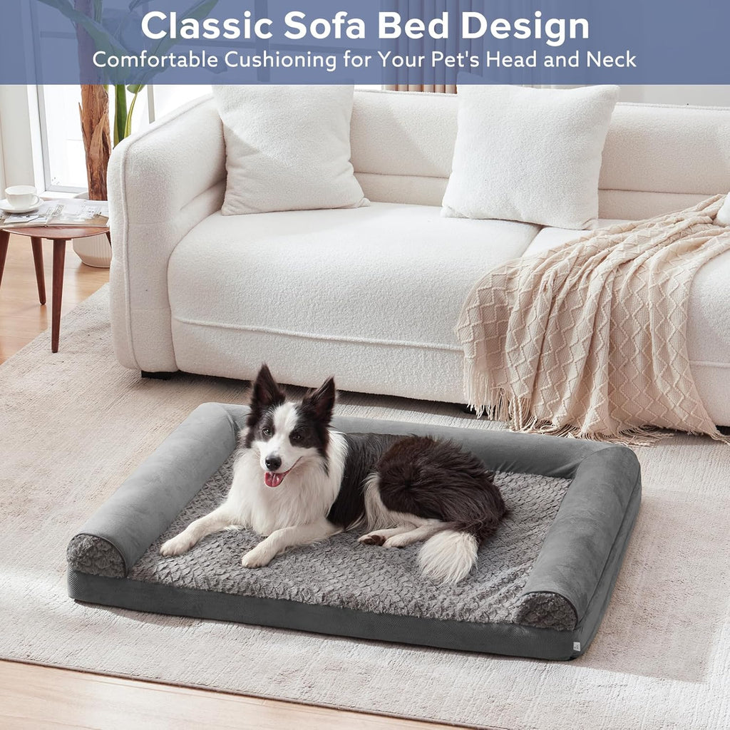 FURTIME Large Dog Bed(89 x 64cm), Orthopedic | ObaPet