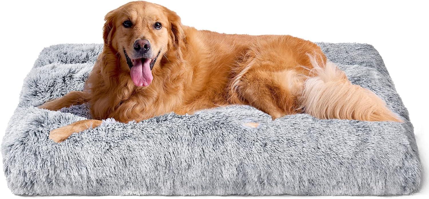 EHEYCIGA Calming Dog Bed Medium, Fluffy Anti | ObaPet