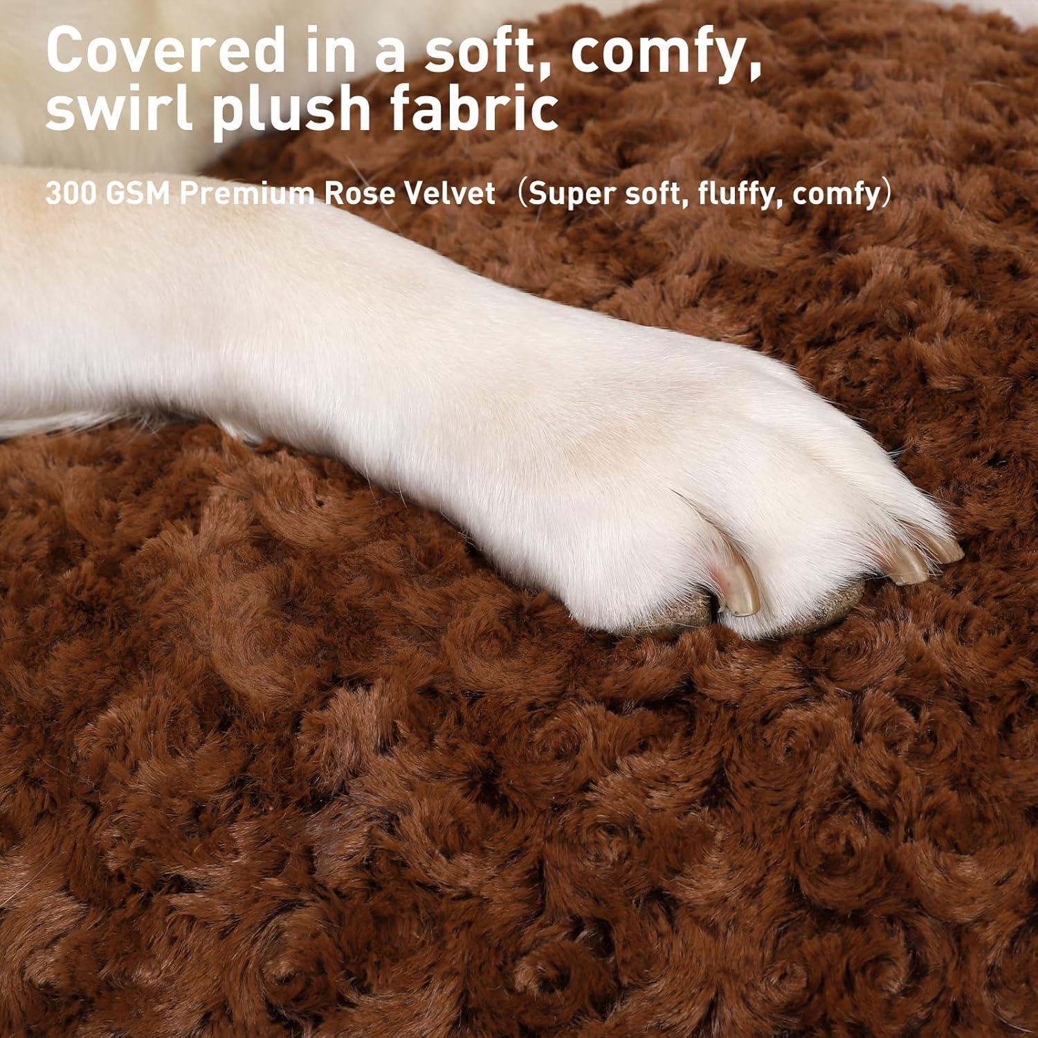 KSIIA Large Dog Bed Washable, Calming Dog Bed, | ObaPet