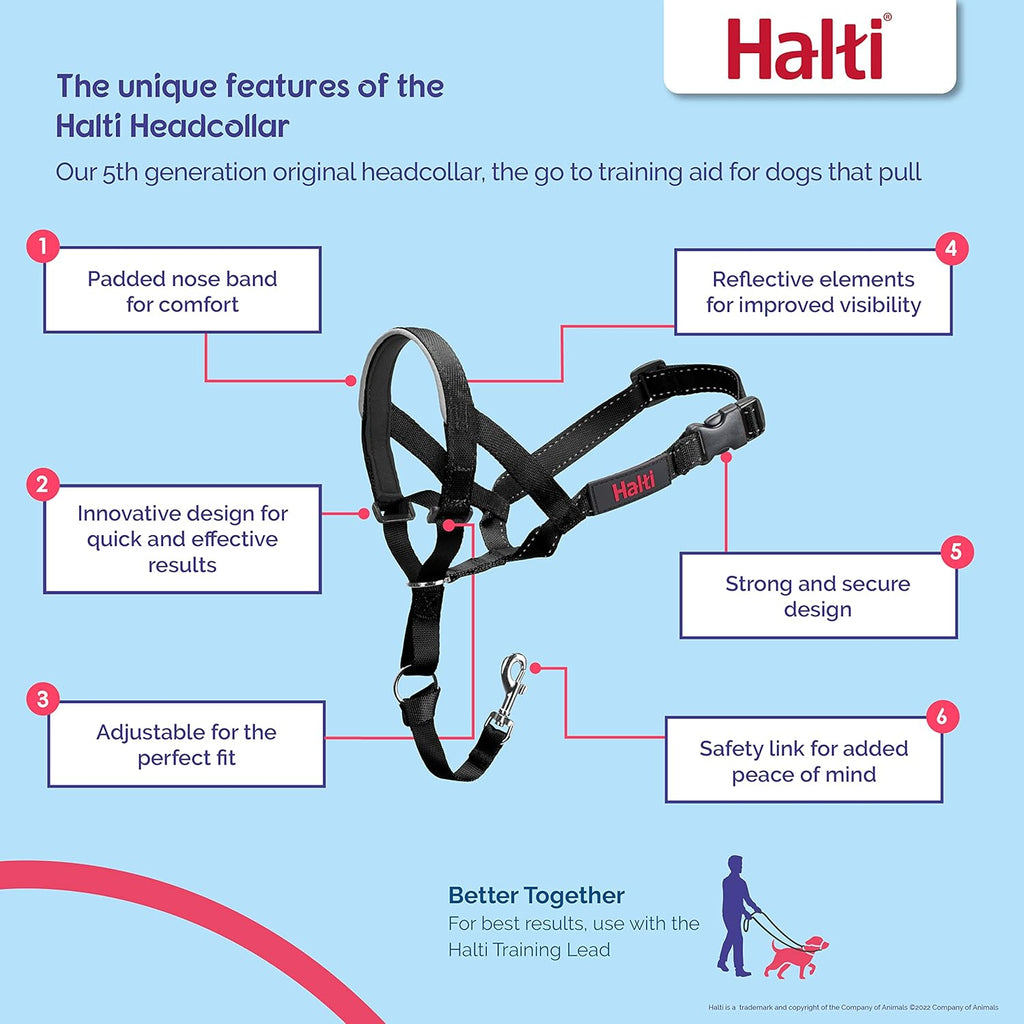 HALTI Headcollar, UK Bestselling Harness to Stop | ObaPet