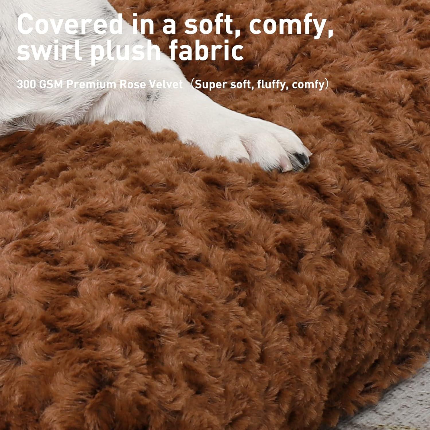 KSIIA Large Dog Bed Washable, Calming Dog Bed, | ObaPet