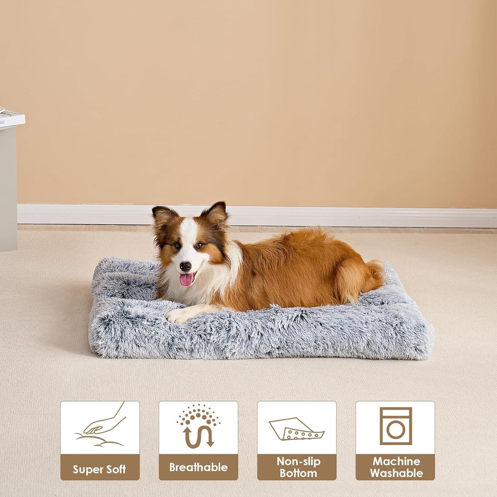 EHEYCIGA Calming Dog Bed Medium, Fluffy Anti | ObaPet