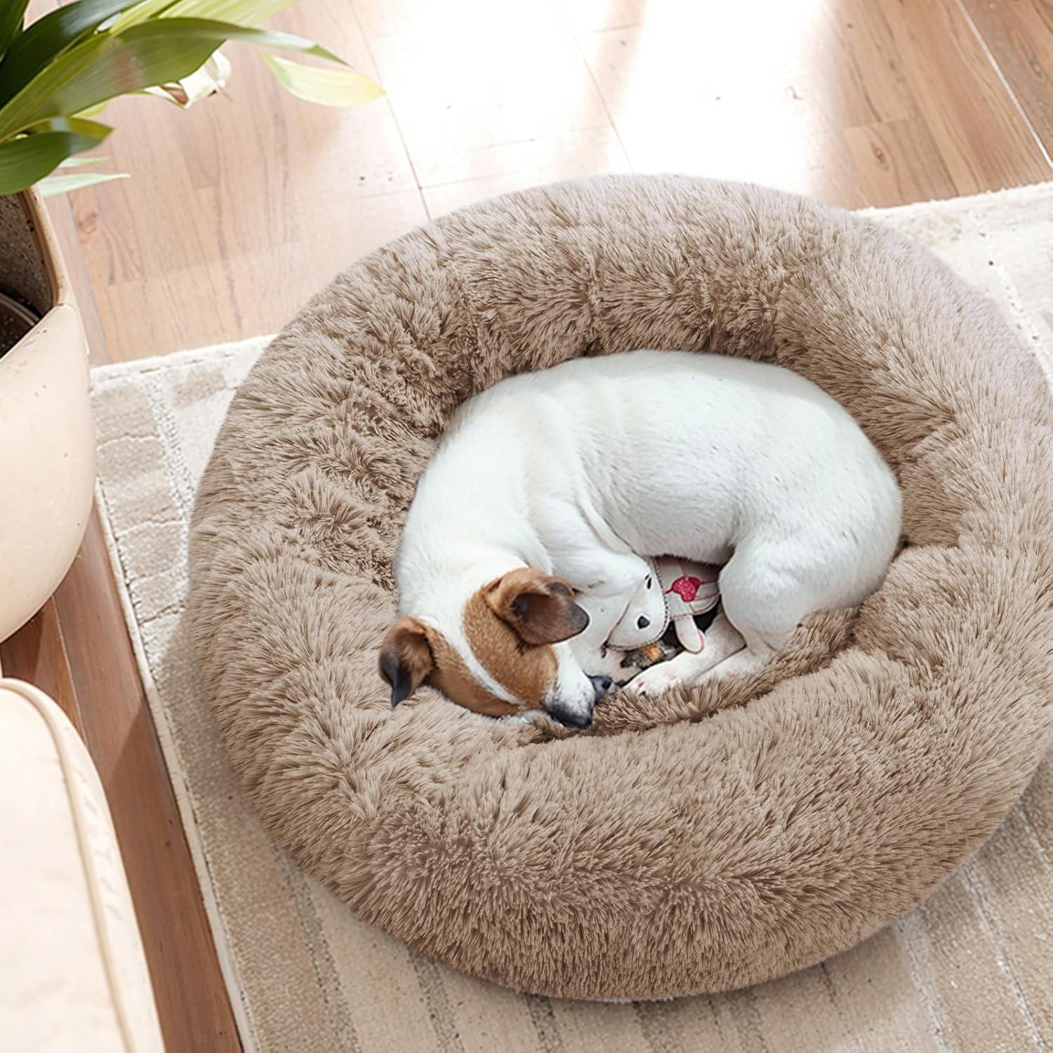 YOJOGEE Calming Donut Puppy Bed for Medium Small | ObaPet
