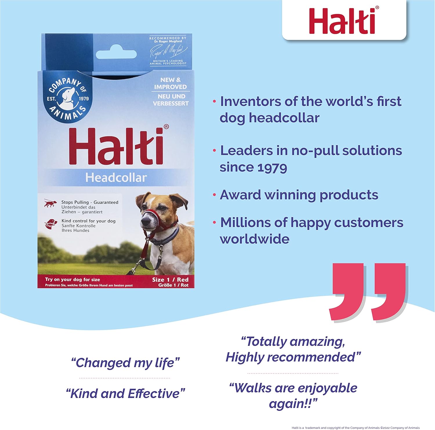 HALTI Headcollar, UK Bestselling Harness to Stop | ObaPet