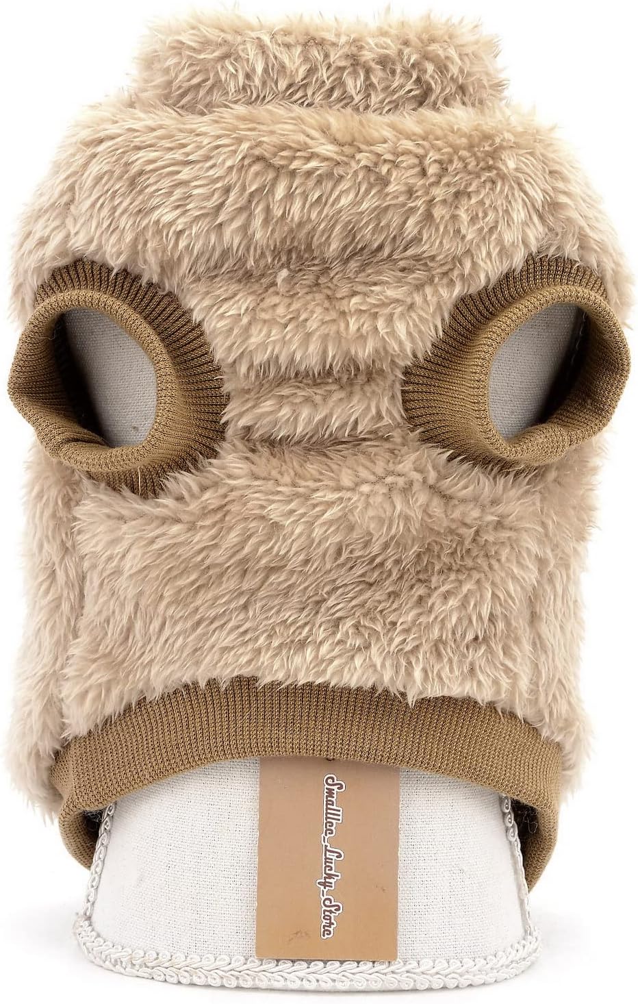 SMALLLEE_LUCKY_STORE Pet Sherpa Fleece Jumper Vest Sweaters Turtleneck Pullover with D-ring Soft Sweatshirt for Small Dogs Cat Puppy Boy Girl Yorkie Chihuahua Warm Fall Winter Clothes,Pink,S