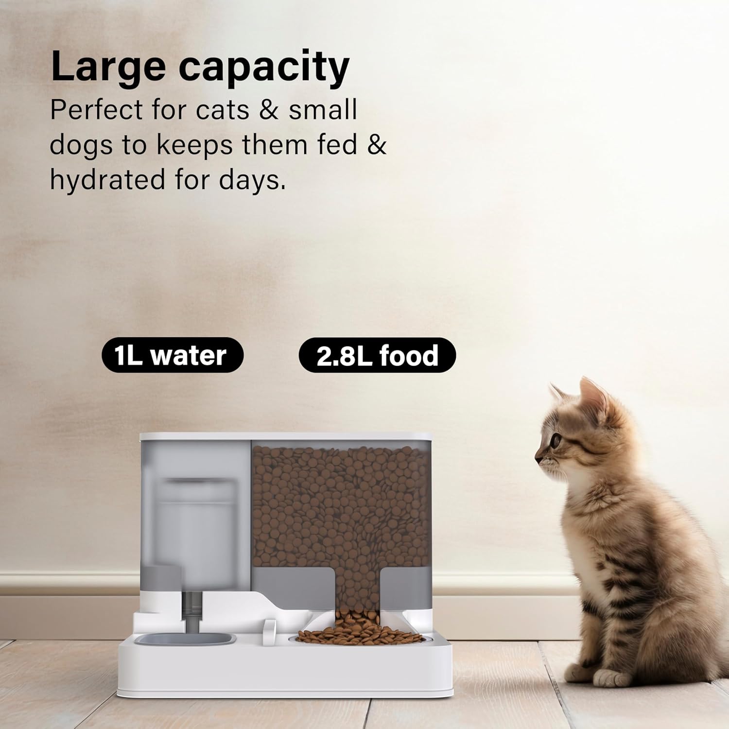 Automatic Food Feeder and Waterer Set 3.2L, 2 | ObaPet