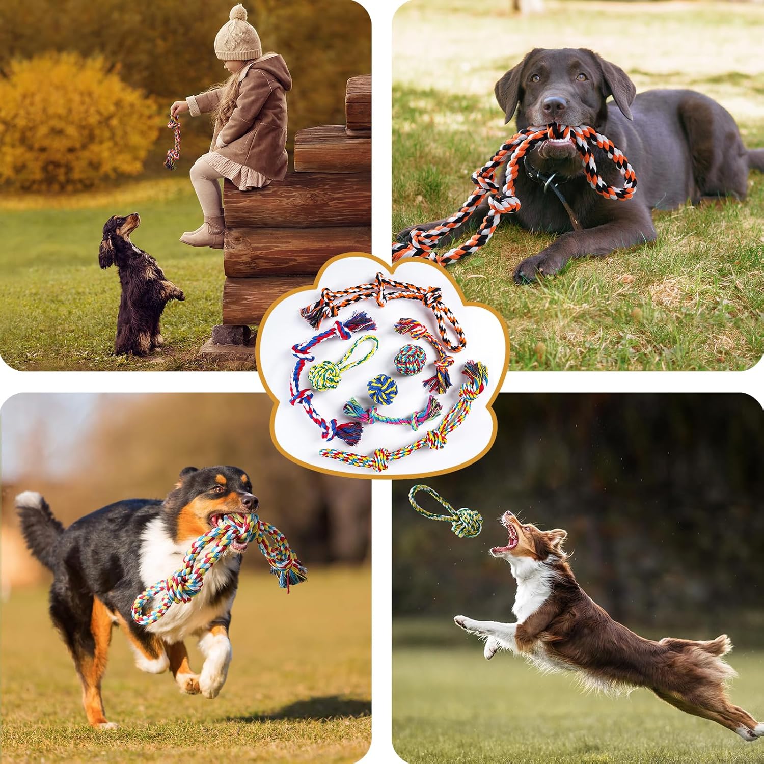 Aitmexcn Dog Rope Toys for Large Medium Dog | ObaPet