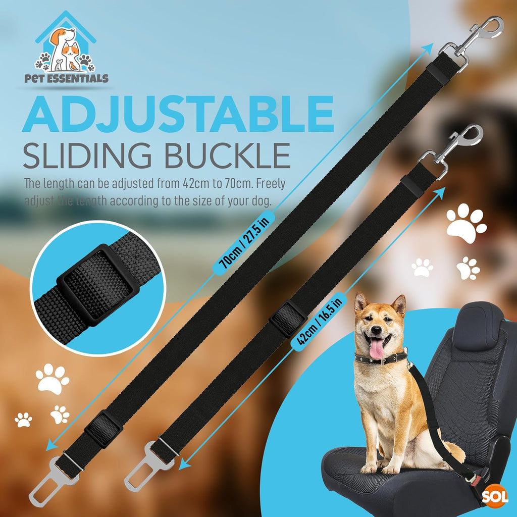 2pk Dog Car Seat Belts | ObaPet