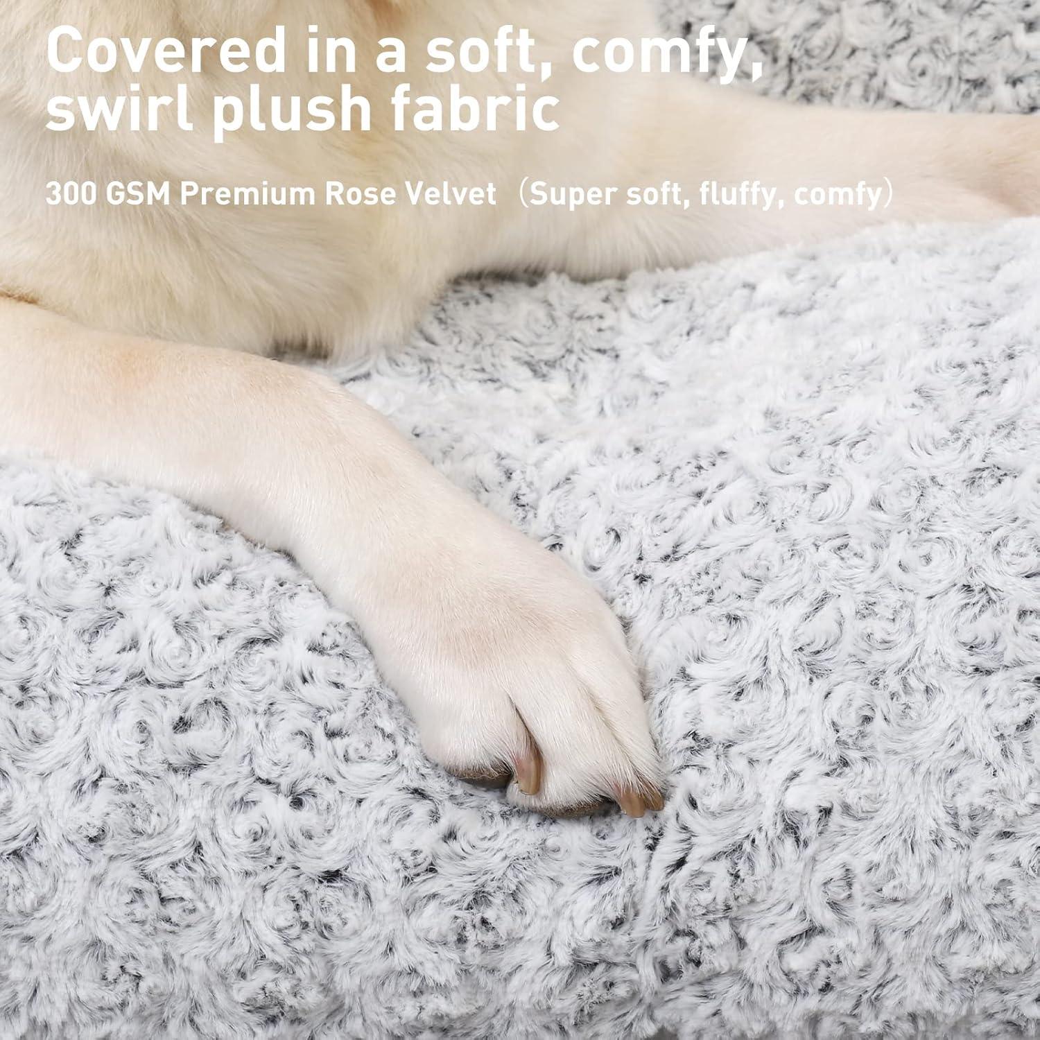 KSIIA Large Dog Bed Washable, Calming Dog Bed, | ObaPet