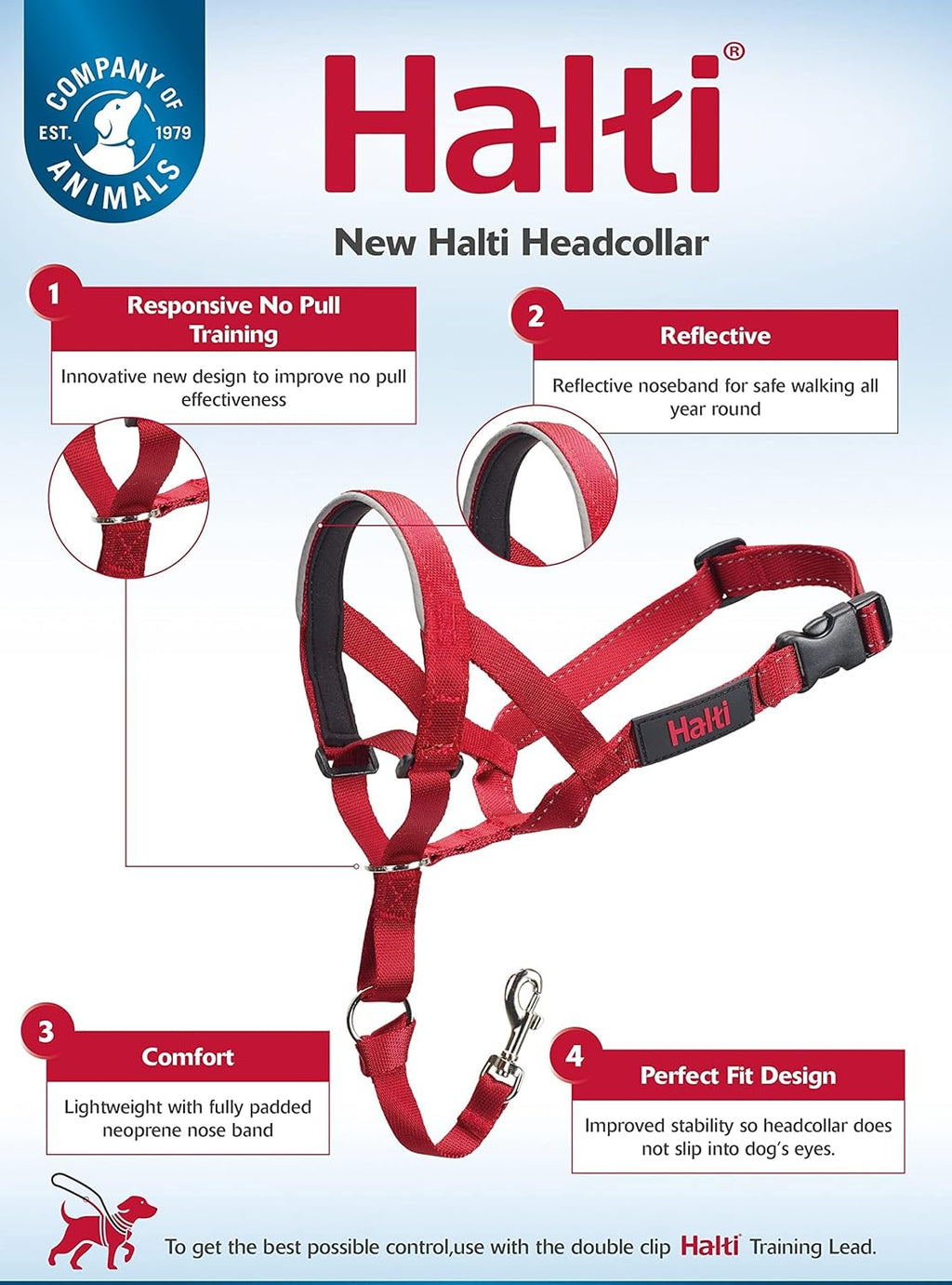 HALTI Headcollar, UK Bestselling Harness to Stop | ObaPet