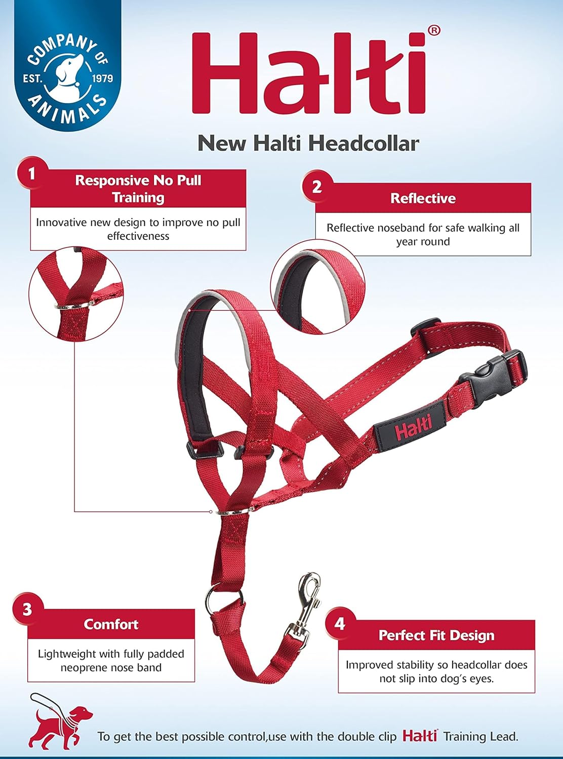 HALTI Headcollar, UK Bestselling Harness to Stop | ObaPet
