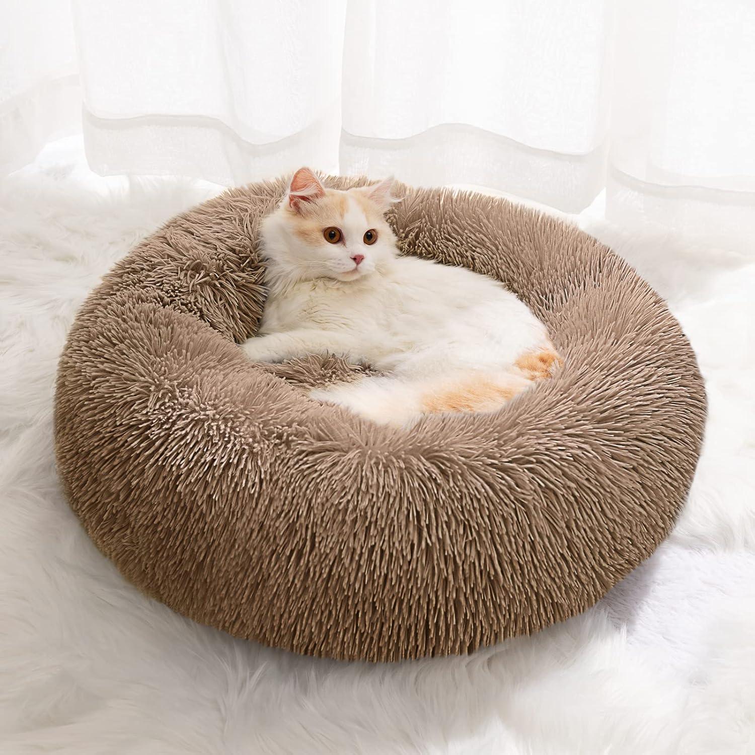 YOJOGEE Calming Donut Puppy Bed for Medium Small | ObaPet