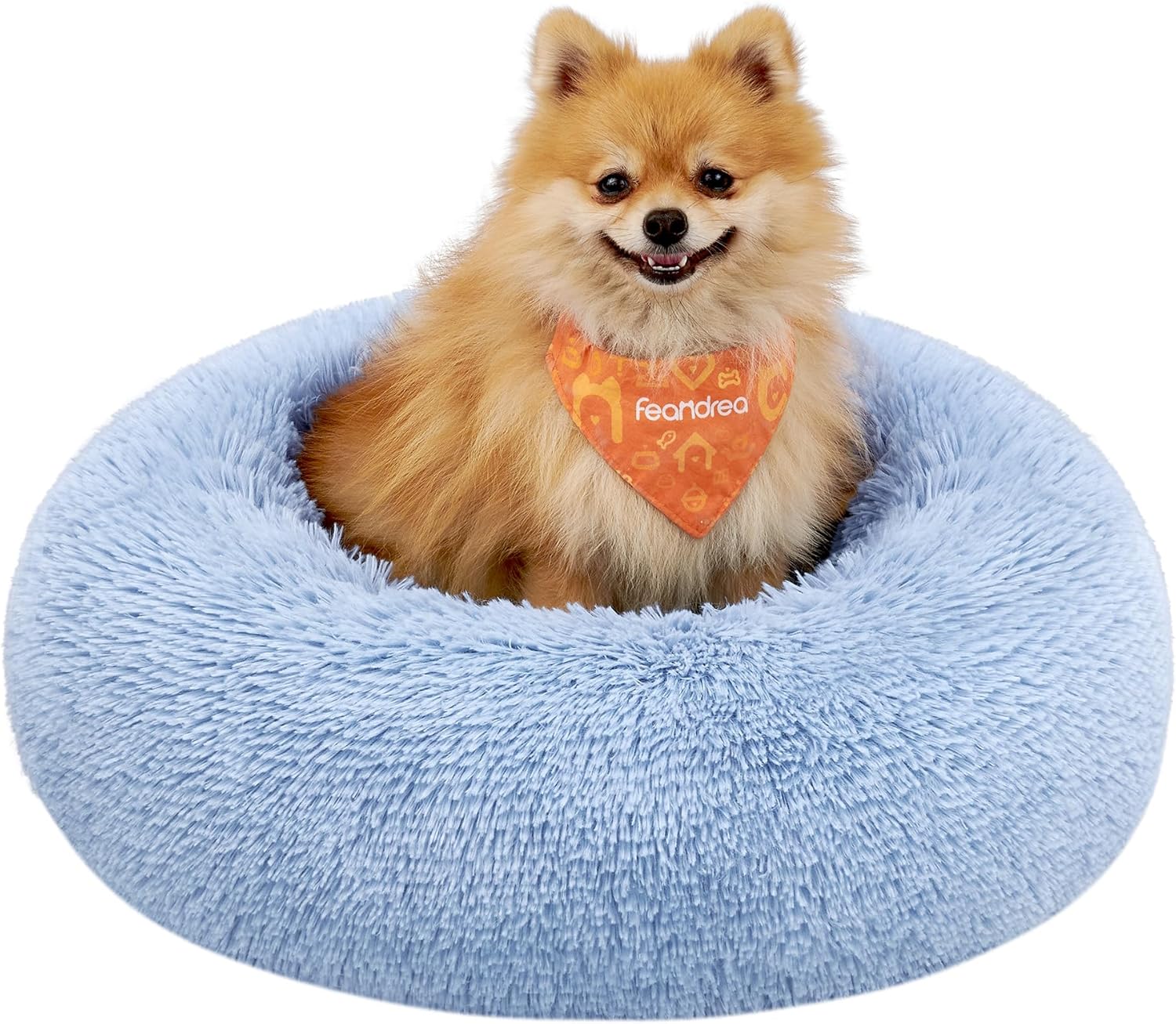 Feandrea Dog Bed, Donut Cat Bed, Fluffy Calming | ObaPet