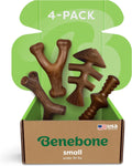 Benebone Durable Dog Chew Toy Box for Aggressive Chewers with Wishbone, Fishbone, Stick & Zaggler, Medium