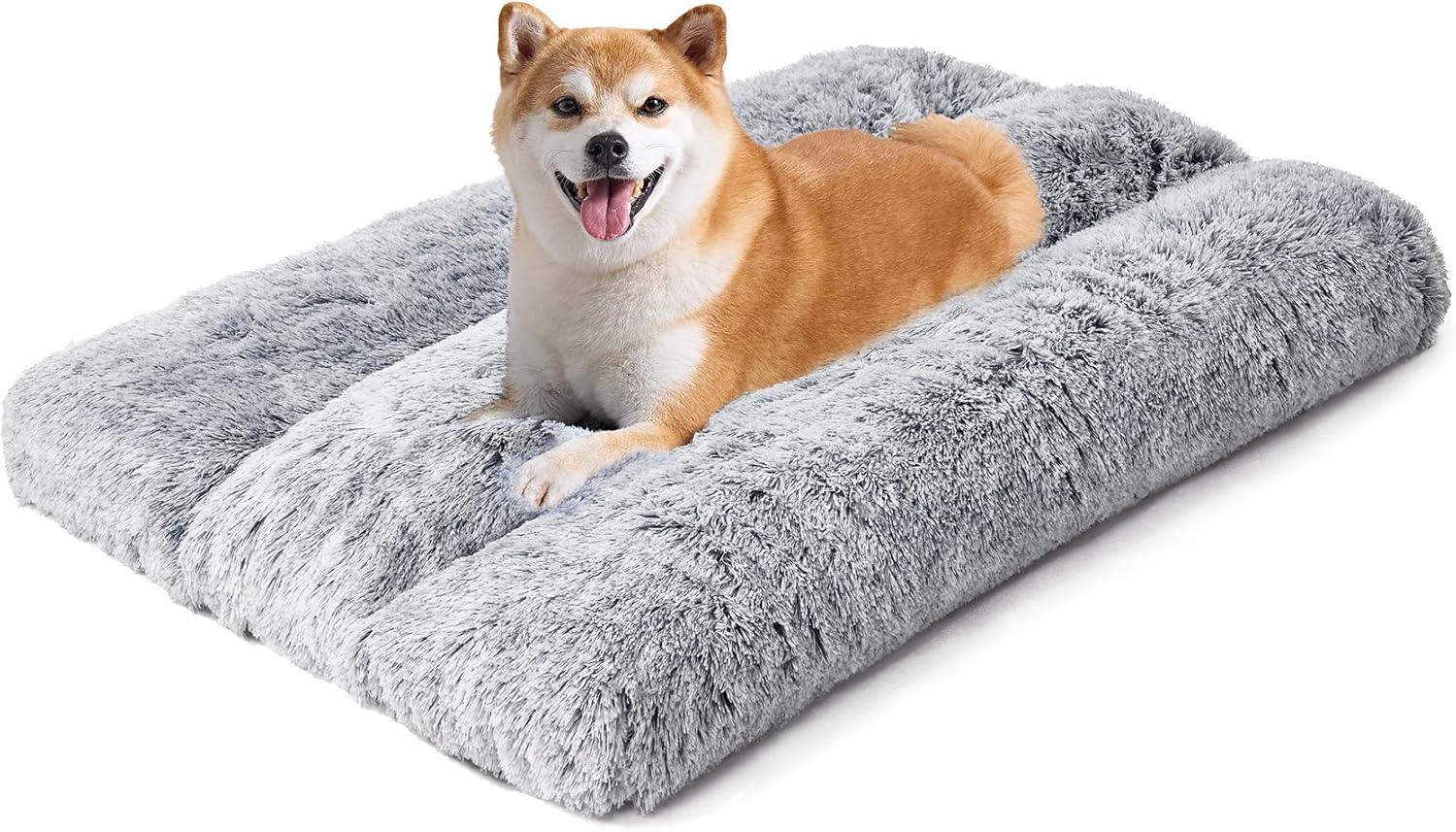 EHEYCIGA Calming Dog Bed Medium, Fluffy Anti | ObaPet