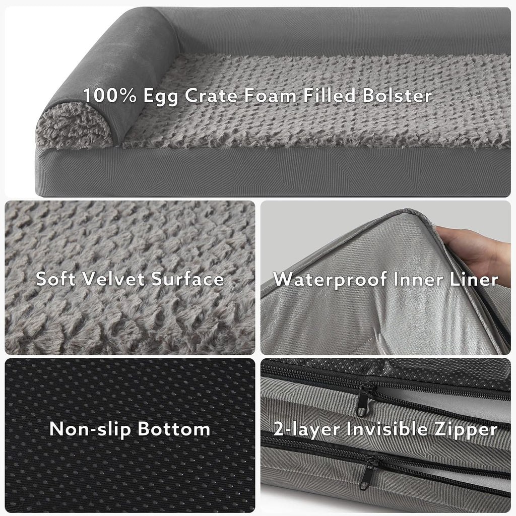 FURTIME Large Dog Bed(89 x 64cm), Orthopedic | ObaPet