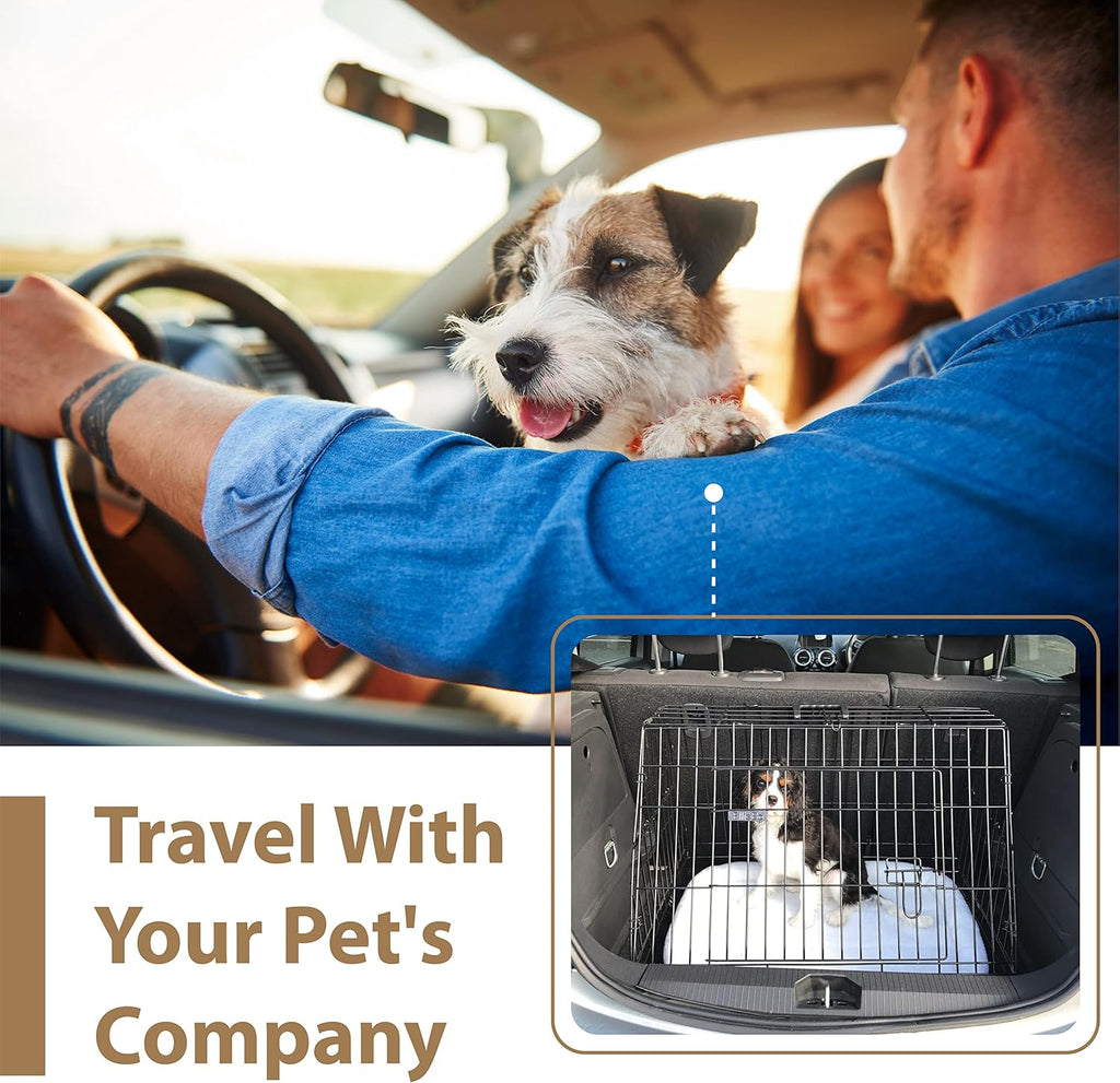 Ellie-Bo Standard Folding 2-Door Dog Cage/Crate | ObaPet
