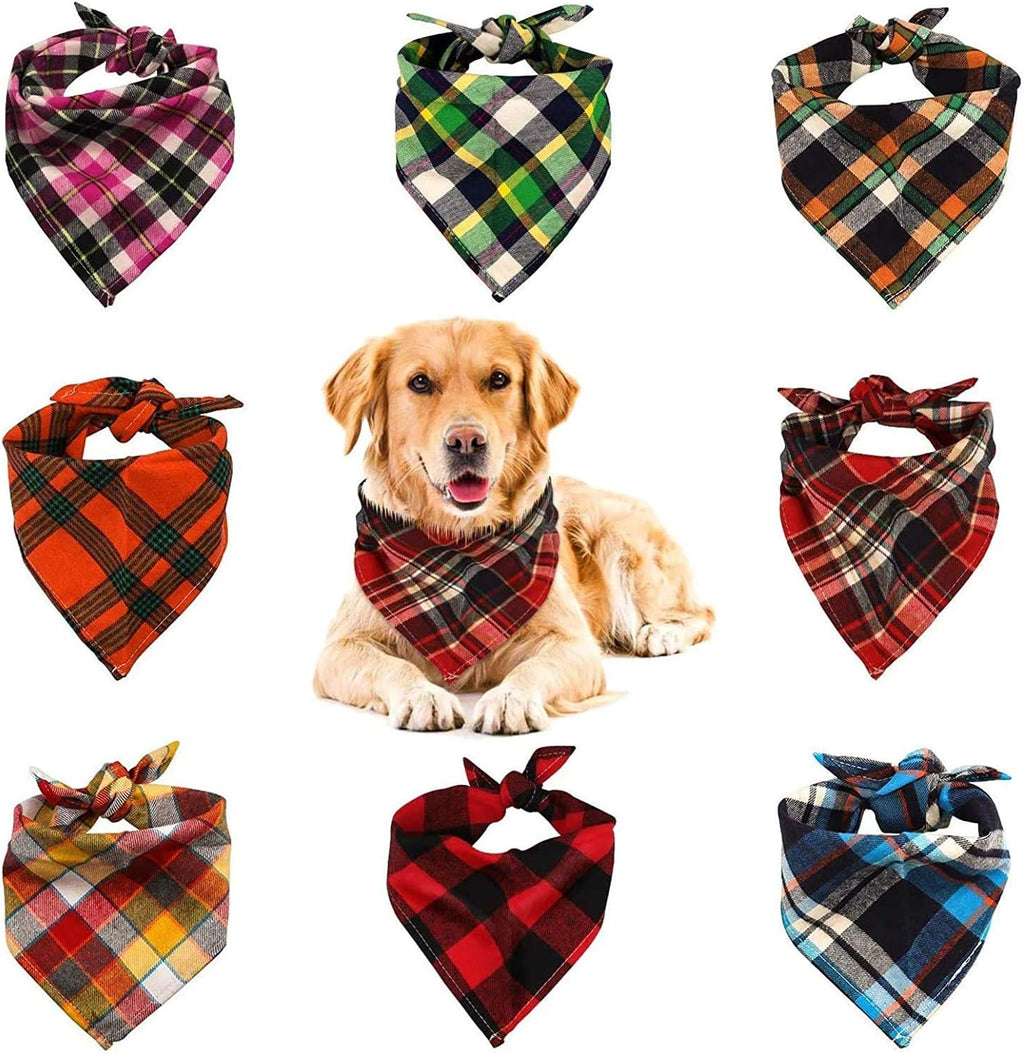 VIPITH, Bandana for Dogs, Pack of 8 Washable | ObaPet