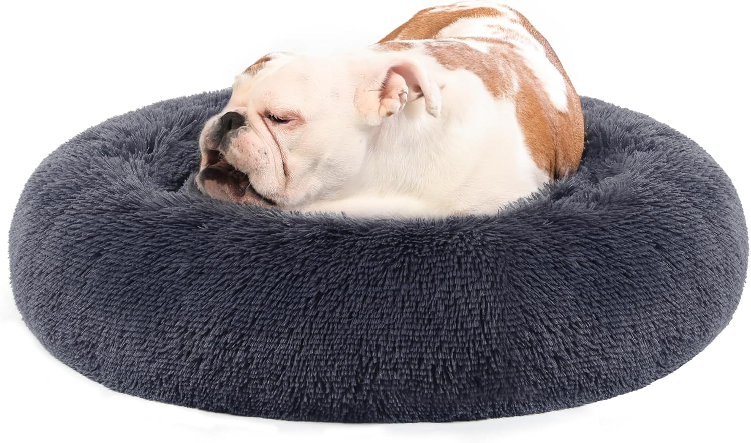 Feandrea Dog Bed, Donut Cat Bed, Fluffy Calming | ObaPet
