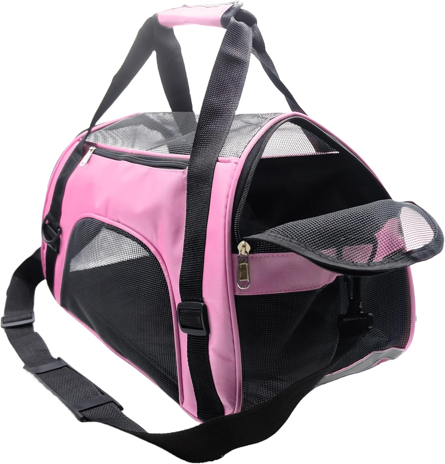 ZvoanSem Pet Carrier Bag,Small Cat Carrier Kitten Puppy little Dog Carrier for Travel Airline Approved Small Animal (Small, Blue)