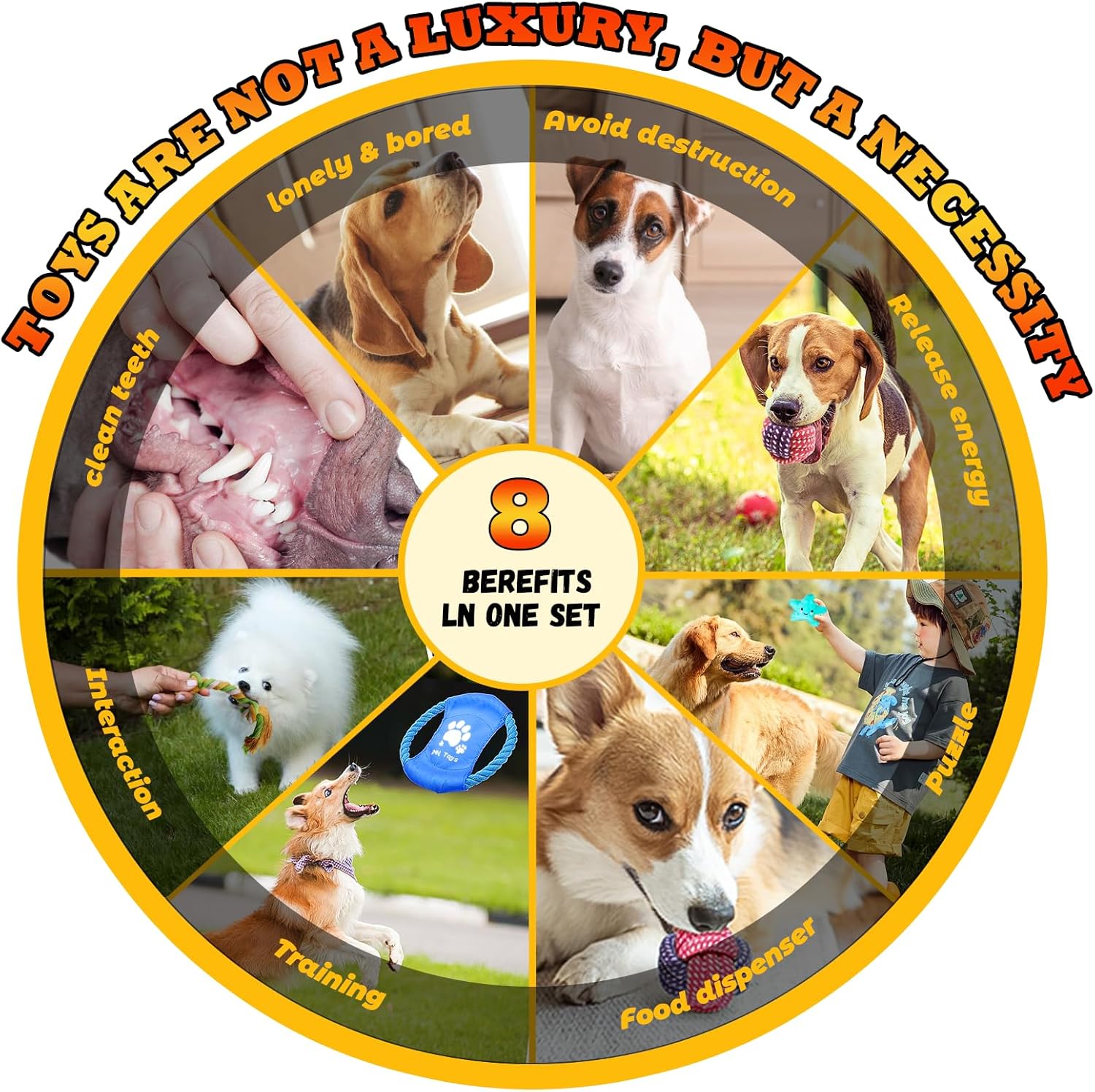Leipple 20 Pack Luxury Dog Chew Toys for Puppy, Cute Small Dog Toys with Ropes Puppy Chew Toys, Interactive Dog Toys and Squeaky Puppy Toys for Small Dogs