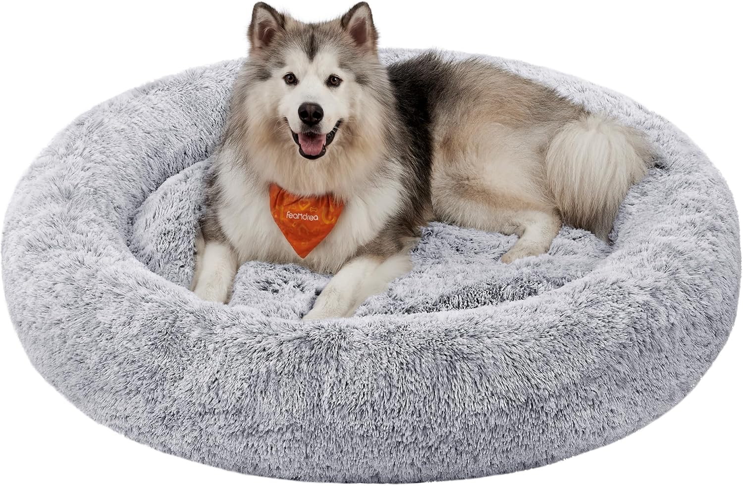Feandrea Dog Bed, Donut Cat Bed, Fluffy Calming | ObaPet
