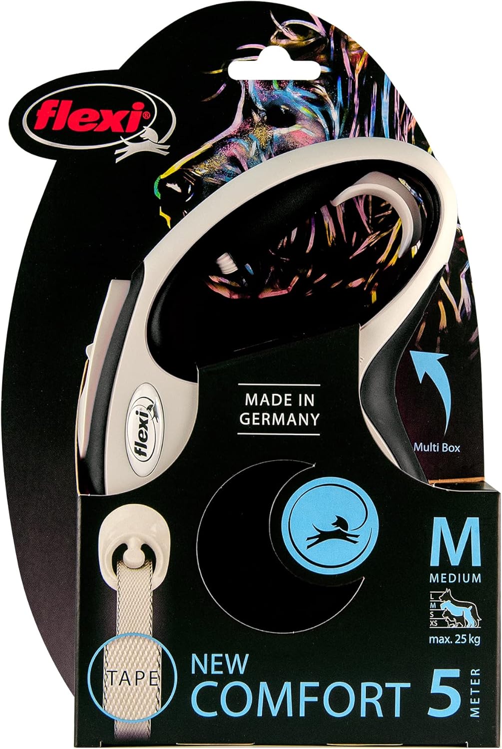 Flexi New Classic Tape Blue Large 8m Retractable | ObaPet