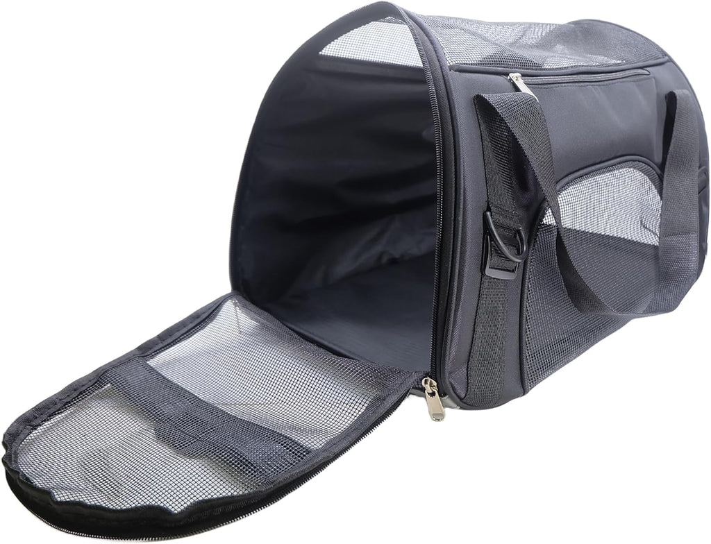 ZvoanSem Pet Carrier Bag,Small Cat Carrier Kitten Puppy little Dog Carrier for Travel Airline Approved Small Animal (Small, Blue)