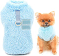 SMALLLEE_LUCKY_STORE Pet Sherpa Fleece Jumper Vest Sweaters Turtleneck Pullover with D-ring Soft Sweatshirt for Small Dogs Cat Puppy Boy Girl Yorkie Chihuahua Warm Fall Winter Clothes,Pink,S