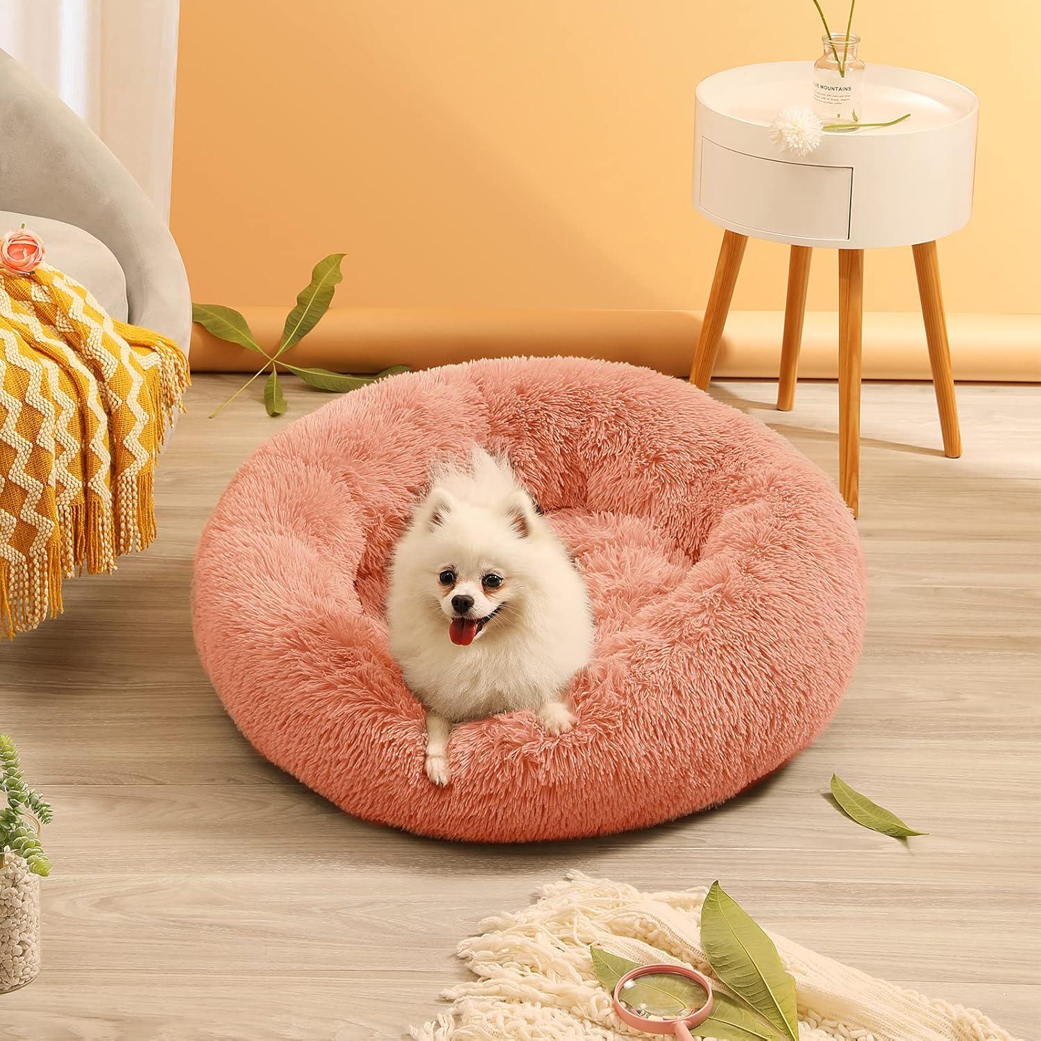 YOJOGEE Calming Donut Puppy Bed for Medium Small | ObaPet