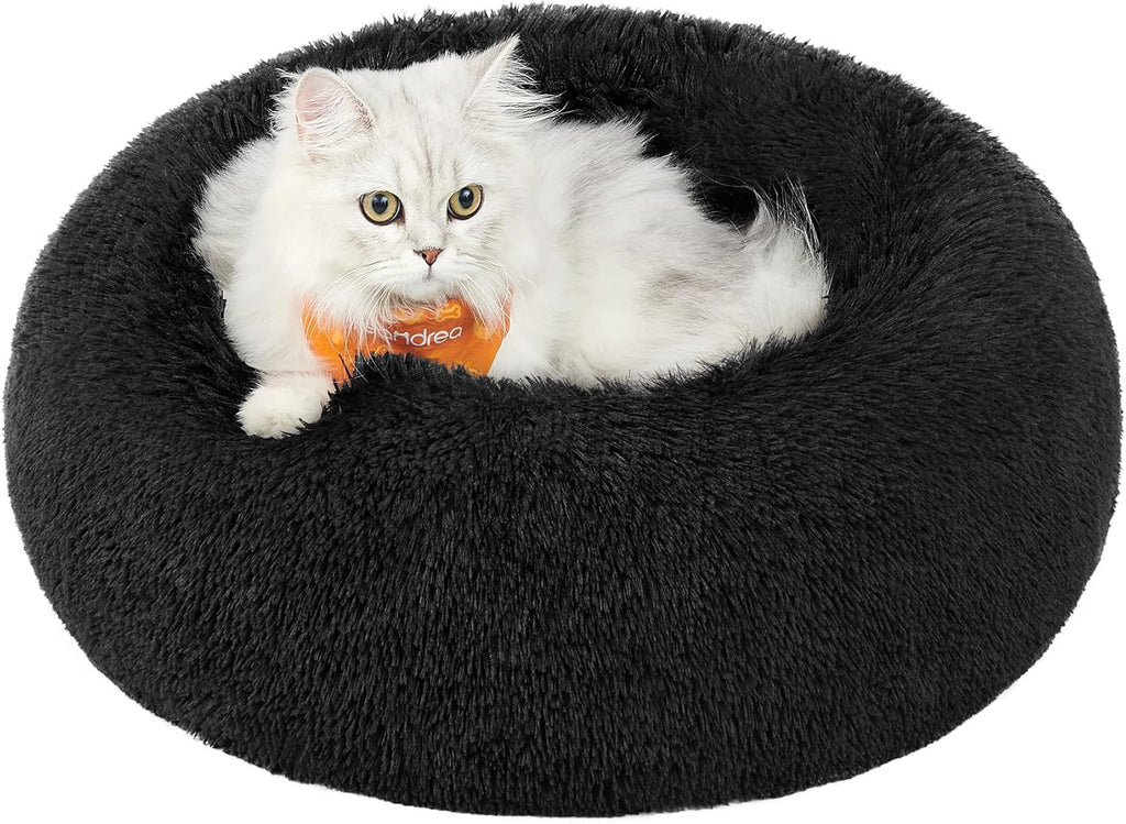 Feandrea Dog Bed, Donut Cat Bed, Fluffy Calming | ObaPet