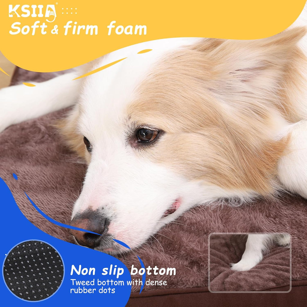 KSIIA Dog Beds Large Washable, Orthopedic Dog | ObaPet