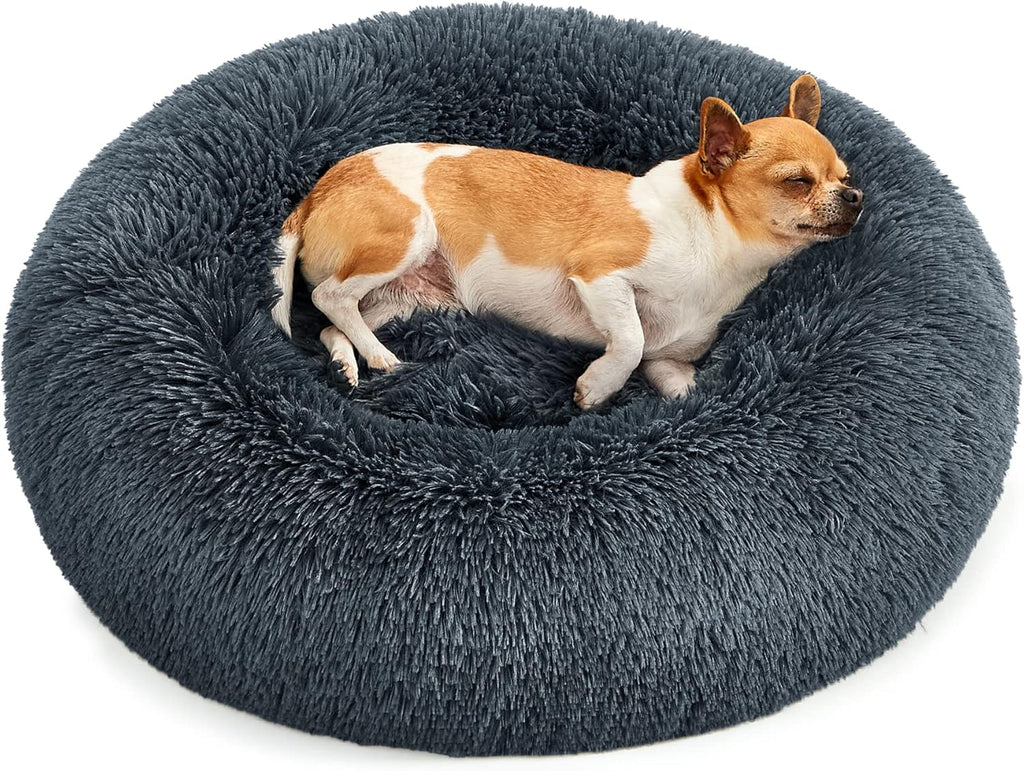 Feandrea Dog Bed, Donut Cat Bed, Fluffy Calming | ObaPet