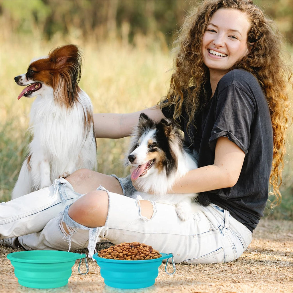 SLSON 2 Pack Dog Collapsible Bowl Large Portable | ObaPet