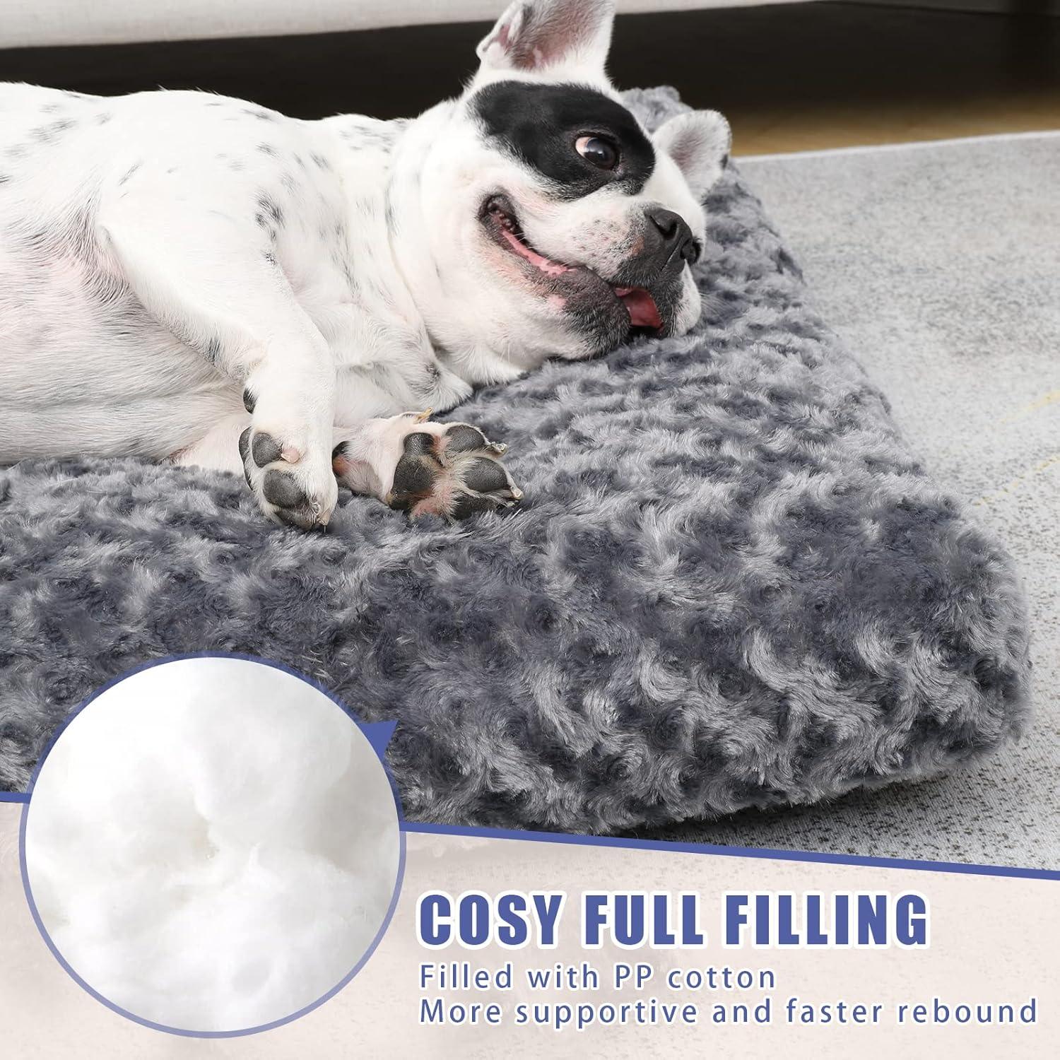 KSIIA Large Dog Bed Washable, Calming Dog Bed, | ObaPet