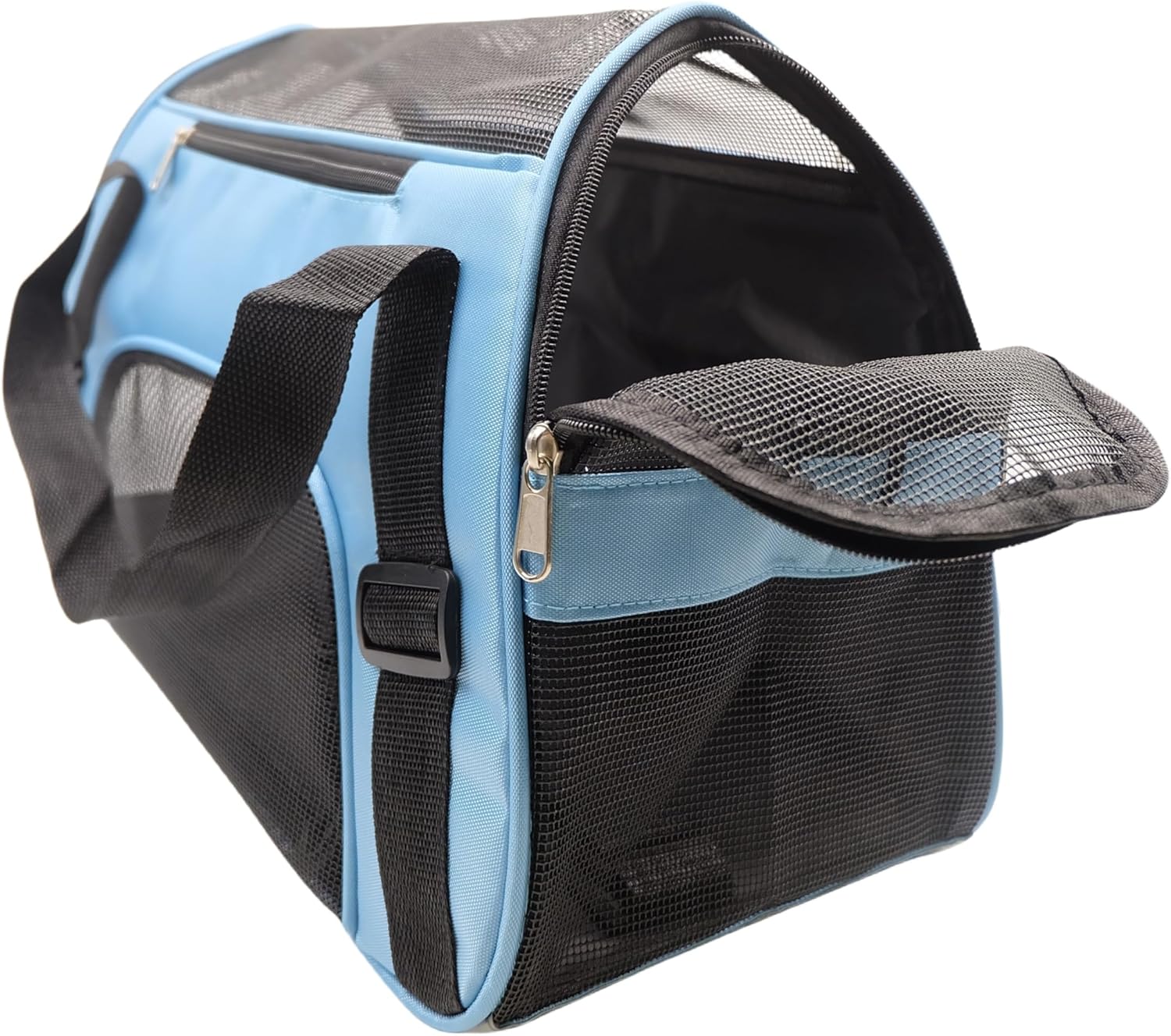 ZvoanSem Pet Carrier Bag,Small Cat Carrier Kitten Puppy little Dog Carrier for Travel Airline Approved Small Animal (Small, Blue)