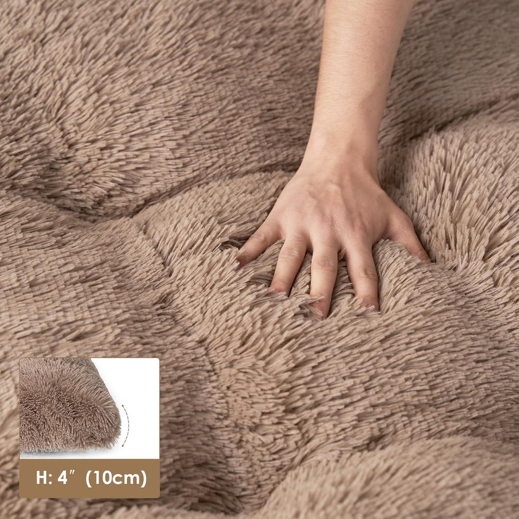 EHEYCIGA Calming Dog Bed Medium, Fluffy Anti | ObaPet