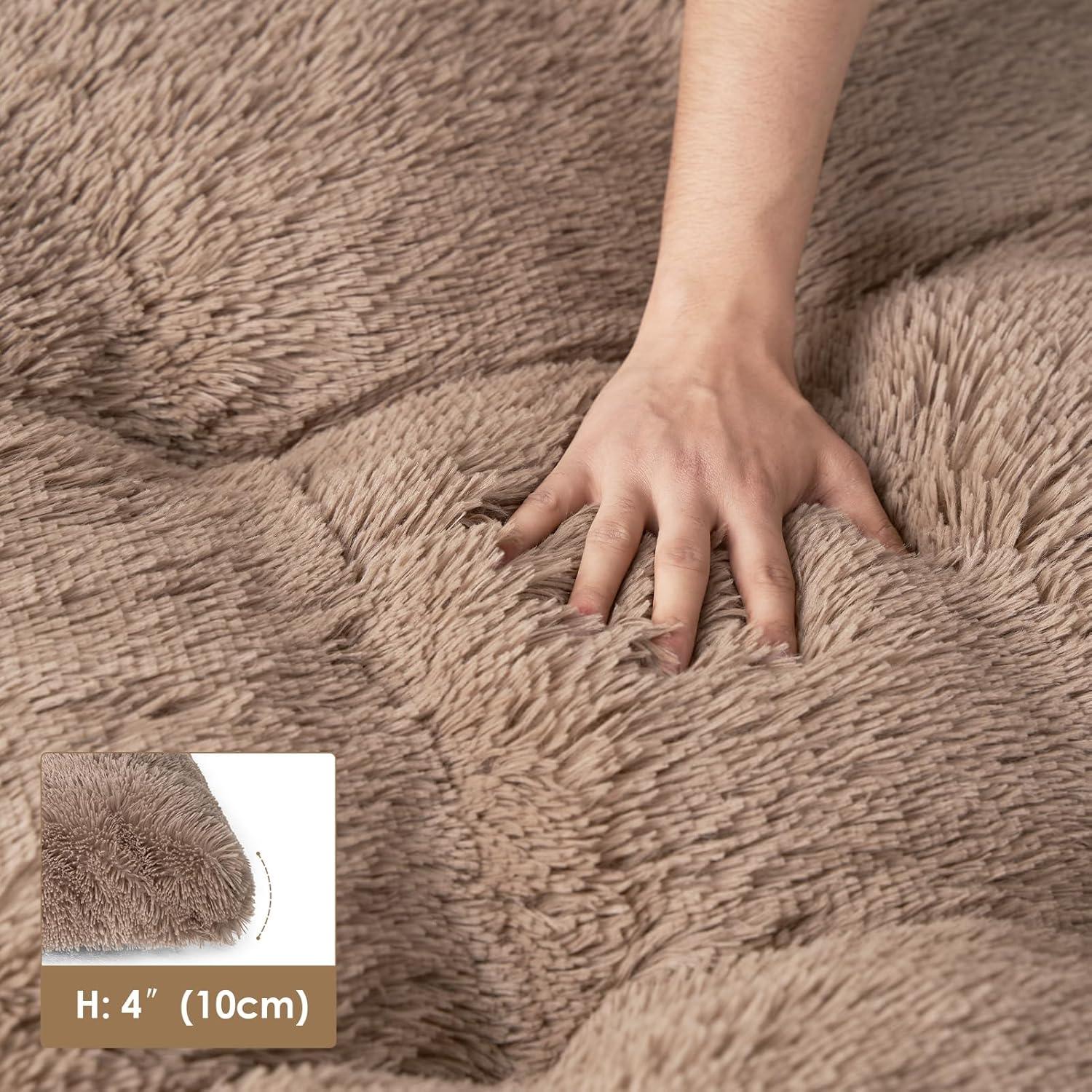 EHEYCIGA Calming Dog Bed Medium, Fluffy Anti | ObaPet